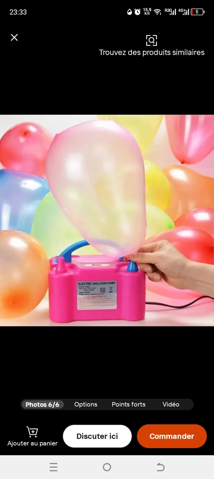 appareils à ballons 